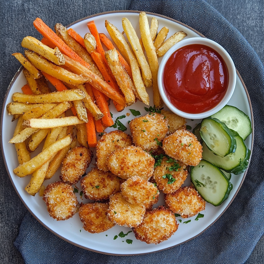 3/ What goes with chicken nuggets and fries?