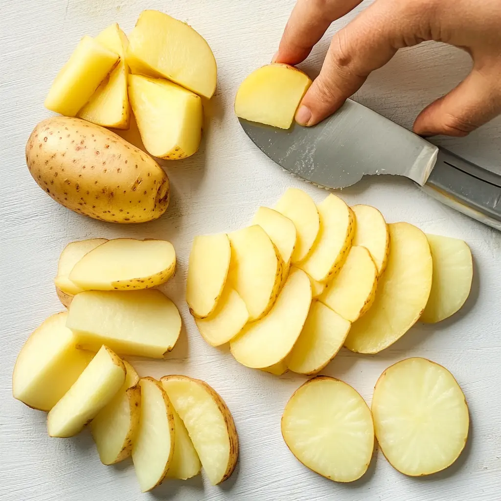 Cutting-Techniques: Is it better to cut potatoes before or after boiling for potato salad?