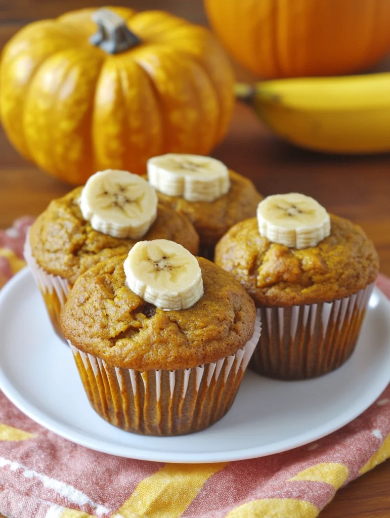 2/ Pumpkin Banana Muffins