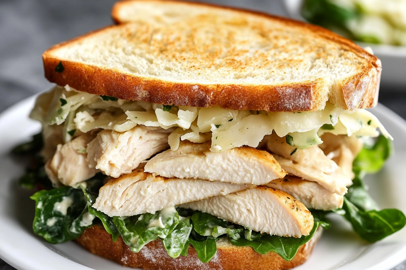 FT image: chicken caesar salad sandwich​