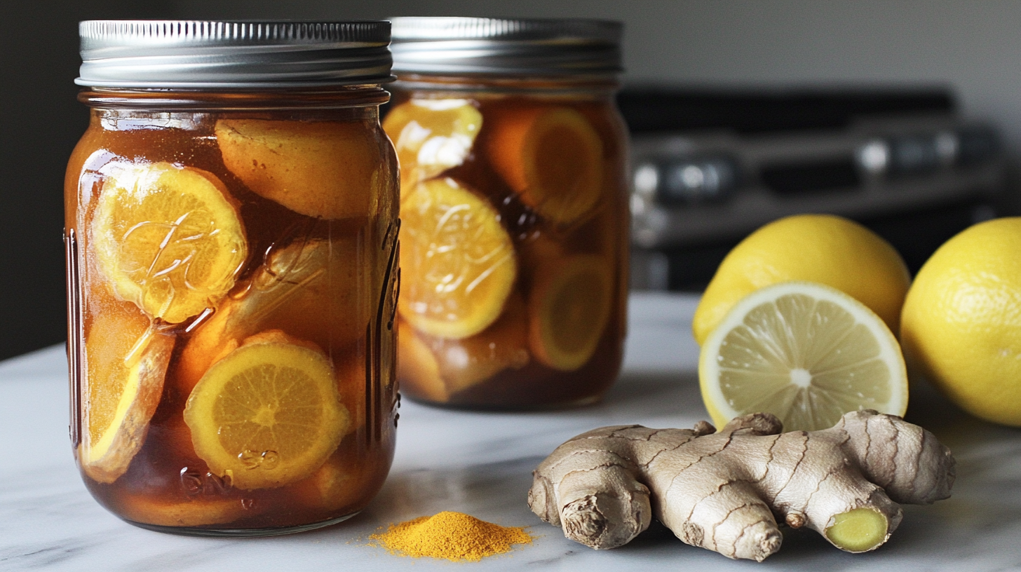 What is ginger, lemon, and turmeric shot good for?
