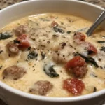 creamy parmesan italian sausage soup